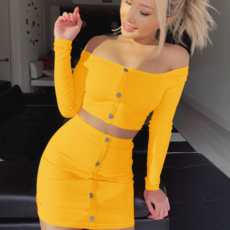 Fashion Trend Woman Sexy Off shoulder long sleeve