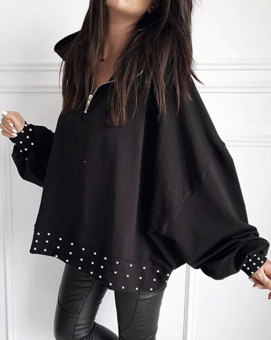 Fashion Casual Hedging Jacket Casual Bubble Bead