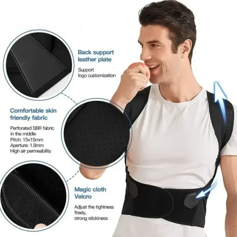 Adjustable Back Posture Belt Office Home Gym